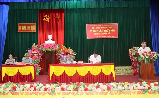 Xã Thanh Bình Thịnh thông qua Nghị quyết sắp xếp đơn vị hành chính cấp xã.